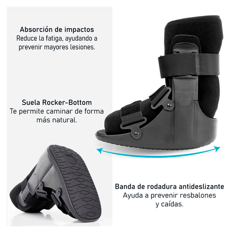 Bota Ortopedica Corta Inmovilizador De Tobillo Talla M-6