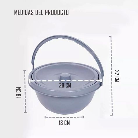Balde Repuesto Con Tapa Para Baño Inodoro Portatil-1