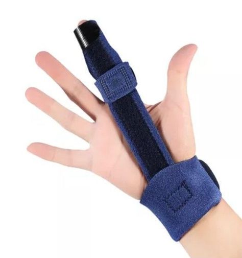 Inmovilizador Dedo Adulto Para Indice Medio Anular Ajustable-0