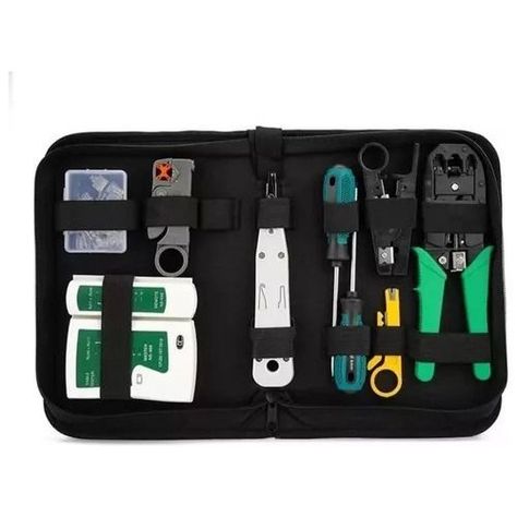 Kit De Herramientas Para Redes Crimpeadora Pelacable Bolso-2