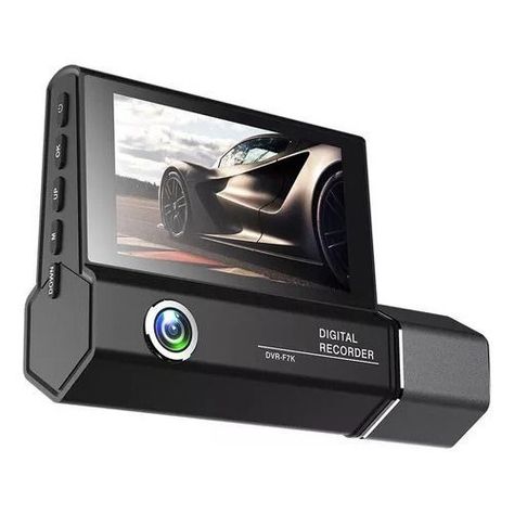 Cámara De Video De Auto Hd 1080p De 3 Cámaras-1