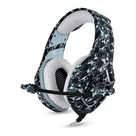 Audifonos Gamer Onikuma K1b Camuflaje Gris-0