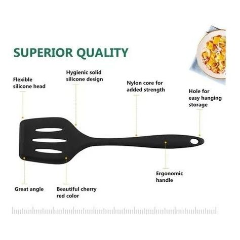 Utensilios De Cocina Silicona Con Núcleo De Acero Set De 5-1