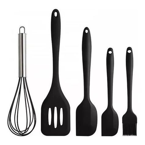 Utensilios De Cocina Silicona Con Núcleo De Acero Set De 5-0