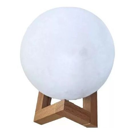 Humidificador Difusor De Aire Forma De Luna 3d Luz Led-3