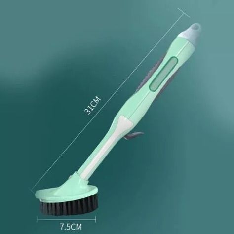 Cepillo Con Dispensador Lavaloza Limpieza Platos Escobilla-2