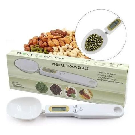 Cuchara Pesa Medidora Electrónica Digital Ajustable 0,1x500g-2