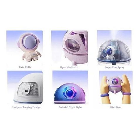 Humidificador De Cápsula Espacial Usb Purificador De Aire-4