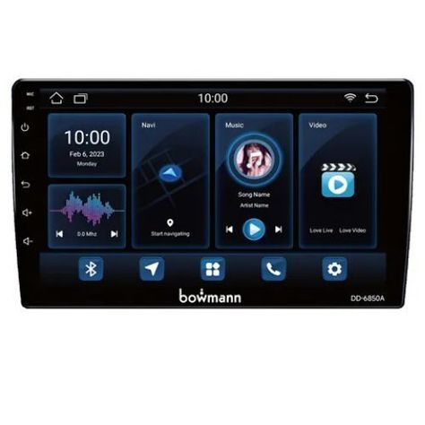 Radio Auto Android Bowmann 2 Din 9'' Hd Wifi Gps Dd-6850A-1