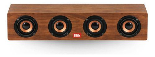 Parlante Blik Rockwood Portátil Con Bluetooth Madera-0