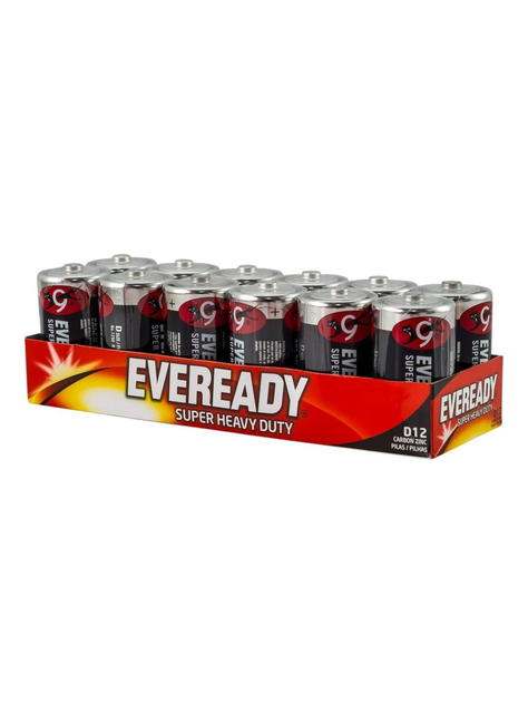 Pilas Eveready D Super Heavy Duty De Carbon Zinc R20 12 Unid-1