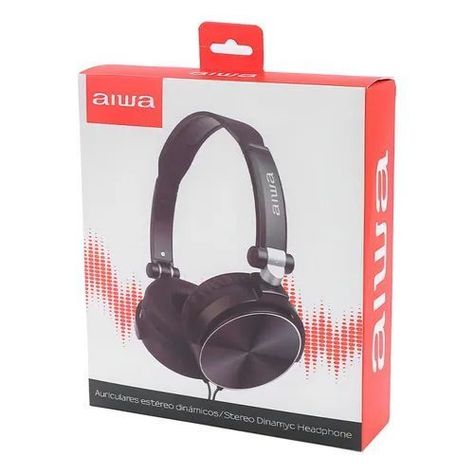 Audífono Aiwa Awx107b Diadema Alambrico 1.2mts Estereo Negro Color Negro-3