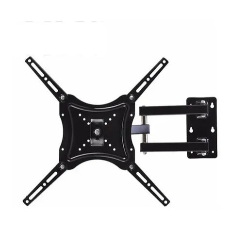 Soporte Home Design Hdl-117b-2 De Pared Para Tv De 14 A 50 Color Negro-0