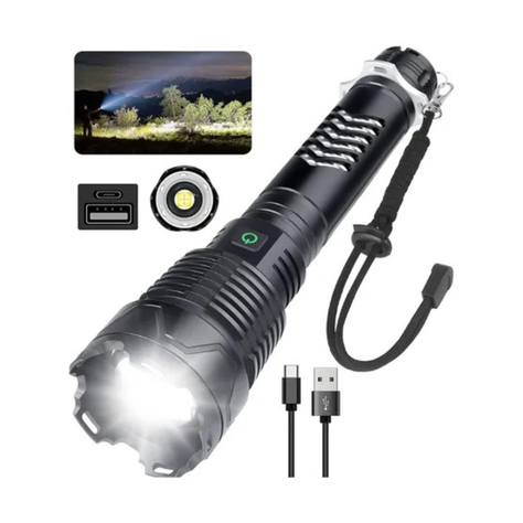 LINTERNA LED RECARGABLE FLASHLIGHT XA-B600 2000LUMENES-1