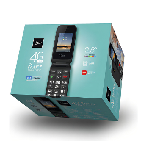 Telefono Senior Mlab 9204 Shell 4g Sos 2.8 Pulgadas Negro-0