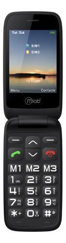 Telefono Senior Shell 4g Lte Bt Sos 2.8 Negro Mlab 9338-4