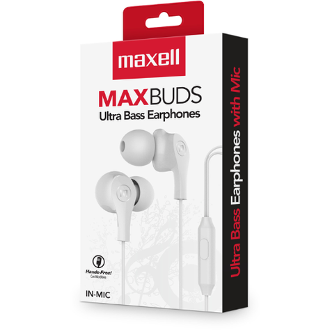 Audifonos Blanco Maxell Max Buds In-mic-1