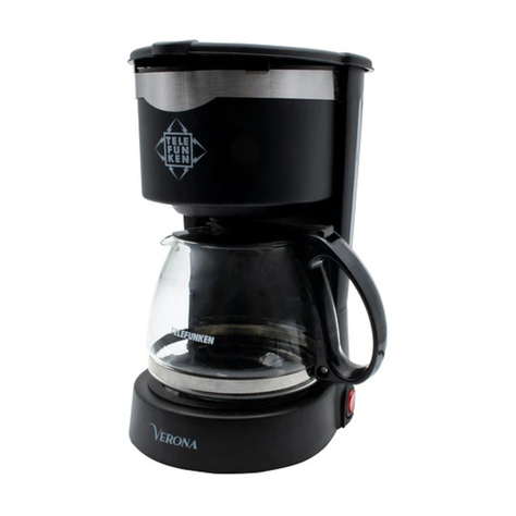 CAFETERA ELECTRICA TELEFUNKEN VERONA 0,6 LTS-0