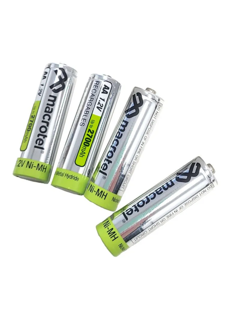 Pilas Macrotel Recargable Aa Mw2300 2700mah 1.2v-1