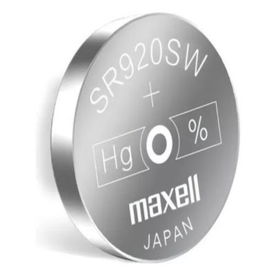 5 Pilas Sr920sw 371 Óxido De Plata 1.55v Maxell Reloj Alarma-1
