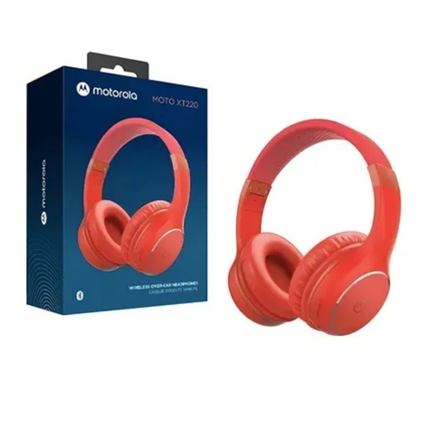 AUDIFONOS BLUETOOTH MOTOROLA MOTO XT220 ROJO -0