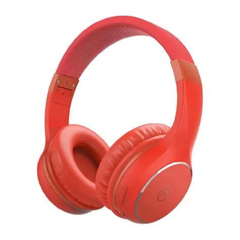 AUDIFONOS BLUETOOTH MOTOROLA MOTO XT220 ROJO -2