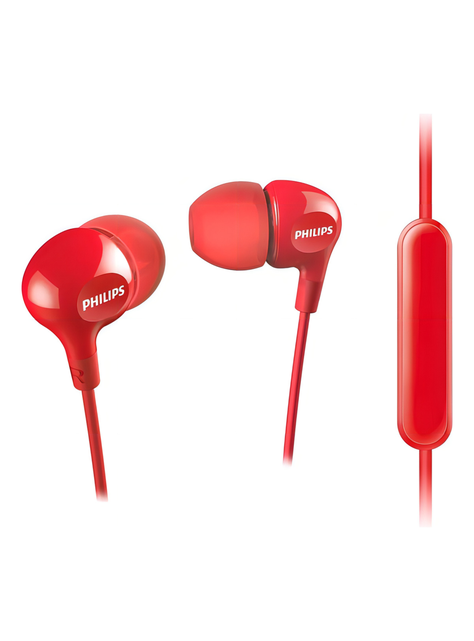 Audifono In - Ear Con Microfono Vibes Philips / She3555 Color Rojo-0