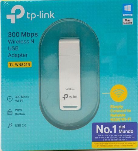 Adaptador Inalambrico Tp-link 300mbps Usb Tl-wn821n-0