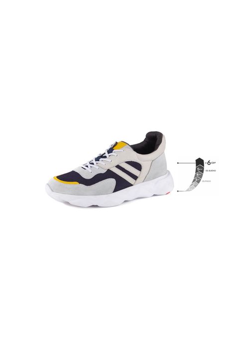 Zapatilla Hombre State Azul Max Denegri +6cms-0