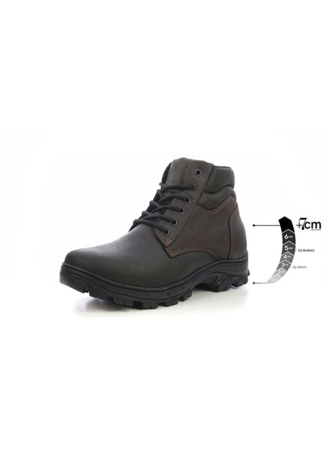 Botín Hombre Depot Café Oscuro Max Denegri +7cms-0