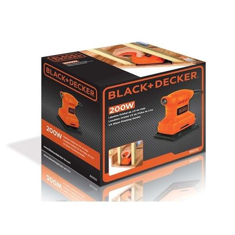 Lijadora orbital 1/4 (6.35 mm)  200w bs200-b2c black+decker-1