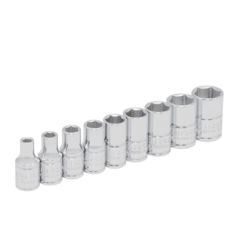 Juego de 9 dados metricos c 1/4 pulg en riel 47207 urrea-1
