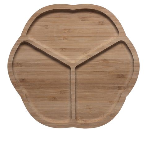 Tabla Picoteo Madera Flor 25cm Topsoc-0