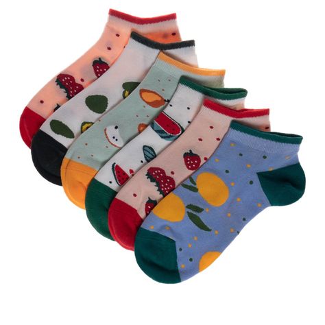 Pack 6 Calcetines Nelly Multicolor Topsoc Mujer-0
