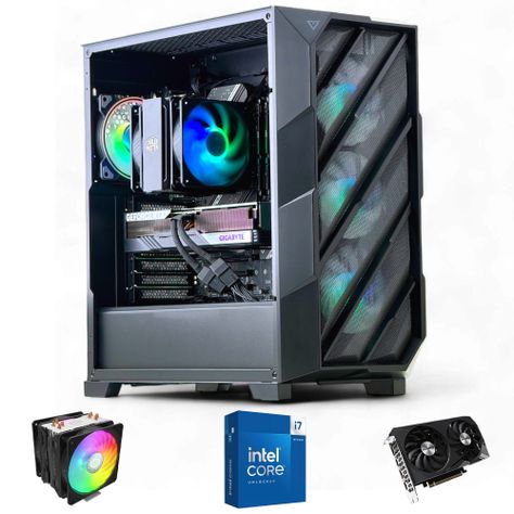 PC GAMER: INTEL CORE i7 14700K 32gb DDR5 1Tb RTX 4060 Ti WiFi Air-0