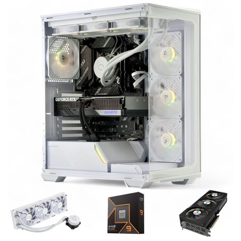 PC GAMER Blanco AMD RYZEN 9 9900X 64gb 2Tb RTX 4070 Ti SUPER WiFi-0