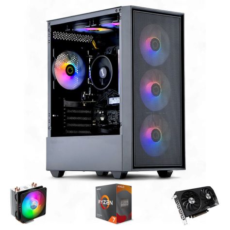 PC GAMER Storm: AMD RYZEN 7 5700 16gb 1Tb RTX 3050 WiFi 6xFAN-0