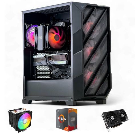 PC GAMER: AMD RYZEN 7 5800x 32Gb 1Tb RTX 4060 WiFi Air-0