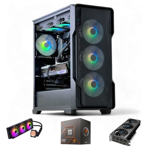 PC GAMER Siege AMD RYZEN 7 8700 32gb 2Tb RTX 4070 Ti SUPER WiFi-0