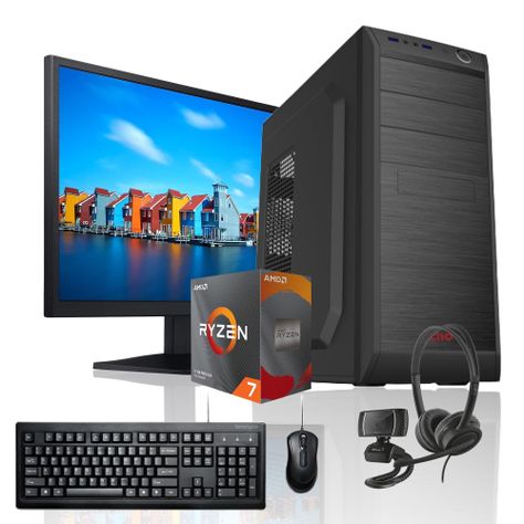 PC + MONITOR 22 + Perif: AMD RYZEN 7 5700g 16gb 500Gb Vega WiFi-0