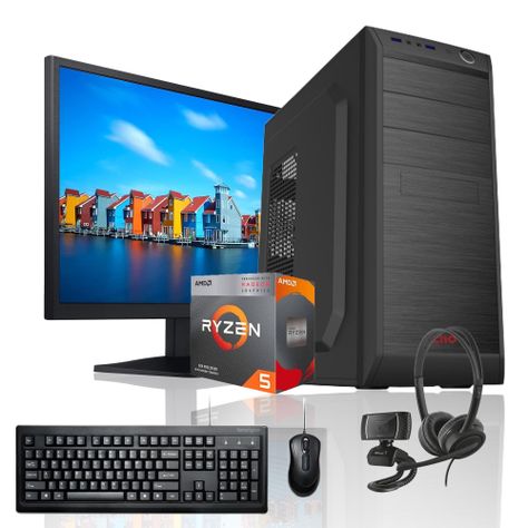 PC + MONITOR 22 + Perif: AMD RYZEN 5 4600g Vega 8 8gb 240Gb WiFi-0