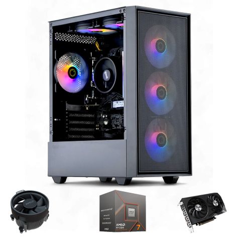 PC GAMER: AMD RYZEN 7 8700 16gb DDR5 1Tb RTX 3050 WiFi 6xFAN-0