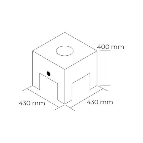 ANAFE 1 PLATO BAJO 43x43 Cms. (GLP) 6EA182-3