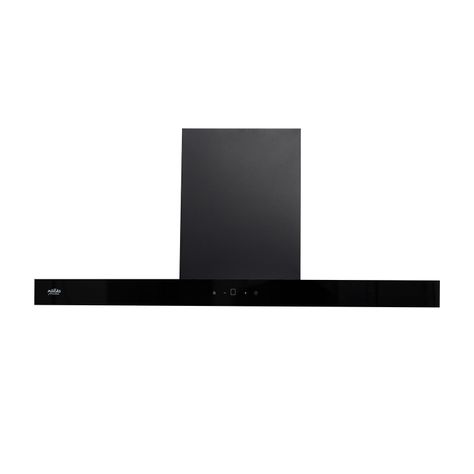 Campana Control Touch 90 cm / vidrio negro-1