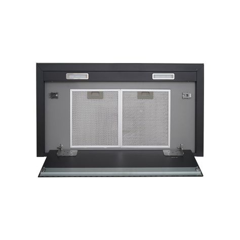 Campana Control Touch 90 cm / vidrio negro-3