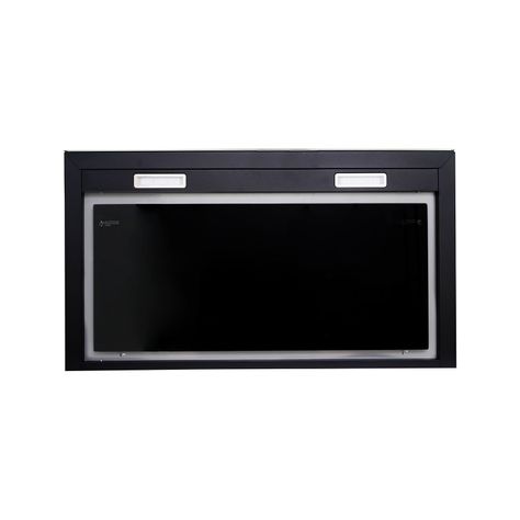Campana Control Touch 90 cm / vidrio negro-4