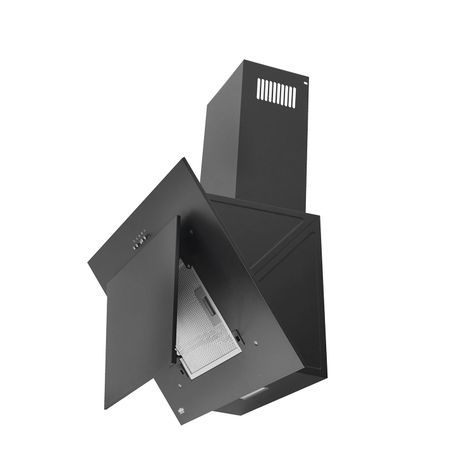 Campana Mural Negra 60 cm, 3 velocidades-1