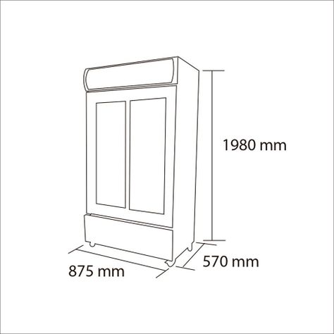 Visicooler 600 lt. LG-600B-4