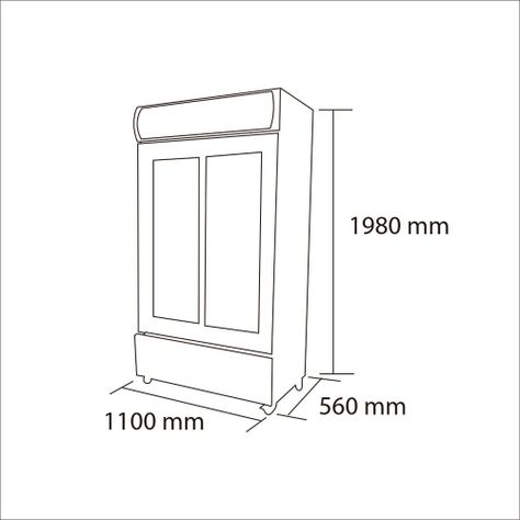 Visicooler 800 lt. LG-800S-4