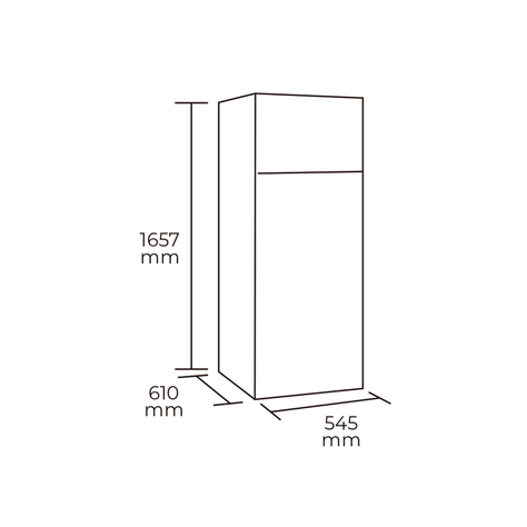 REFRIGERADOR NO FROST 266 LTS  HD-366FWEN-3